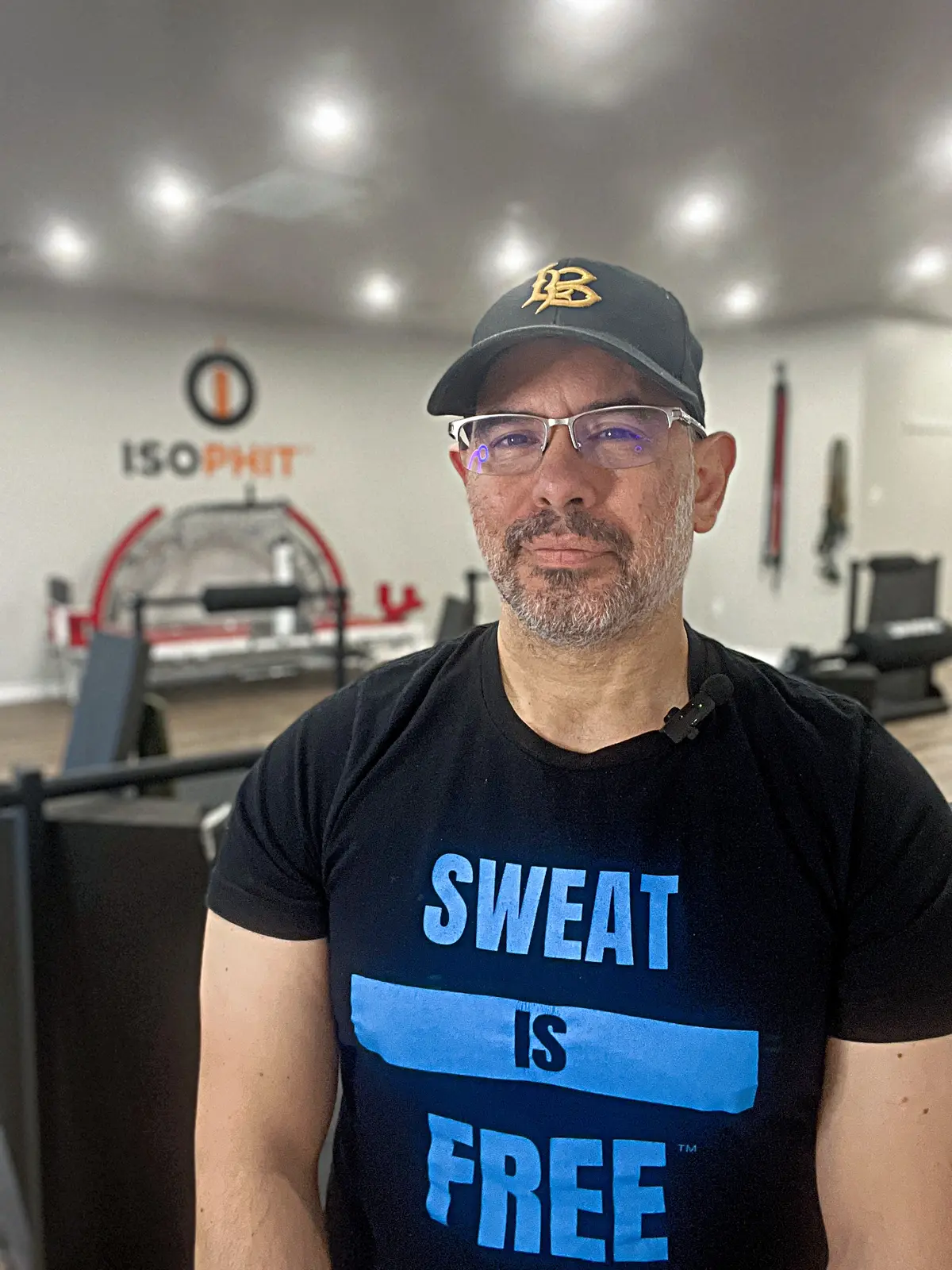 Gary Augustine Warren inside the Sweat Is Free training studio